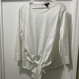 Halogen Tie-Front Blouse